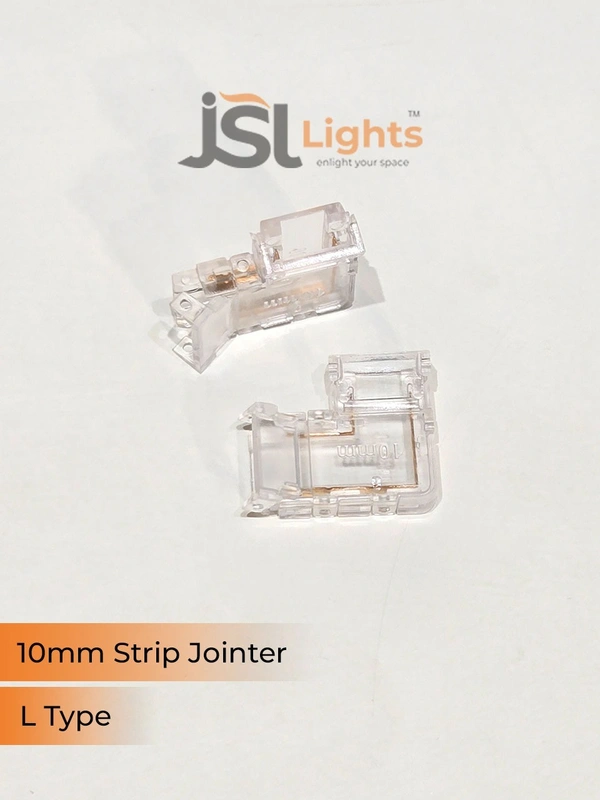 JSL APRA 10 mm Led Strip Jointer (20 Pcs Packing) - L Jointer
