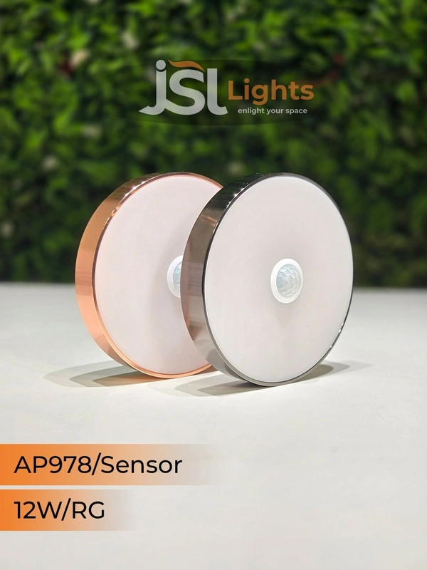 APRA Smart Motion Sensor LED Surface Panel Light 12W Round – AP978 Energy Efficient Diffuser Light - RG