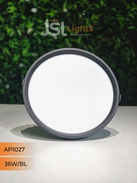 APRA 1027 36W RD Deep Down Diffuser Panel Led Light - 36W, 6000K, Black