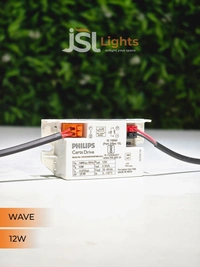 JSL Wave 12W White PB Deep Recessed COB Downlight - 12W, 3000K