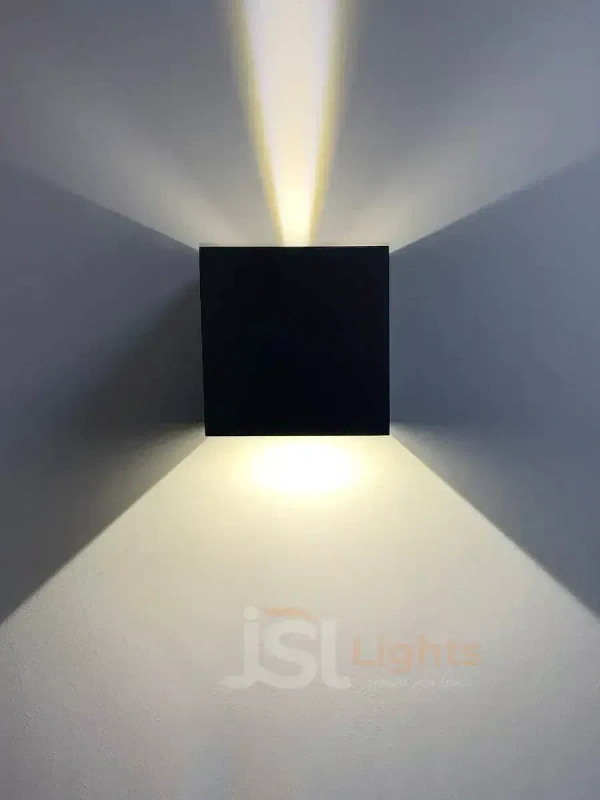 LX5910 10W Adjustable Black Outdoor UP Down Wall Light - Black