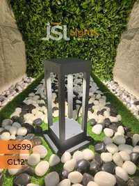 LX 599 12W 12 Inches Square Outdoor Gate Light - RD
