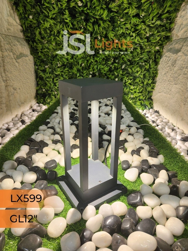 LX 599 12W 12 Inches Square Outdoor Gate Light - RD