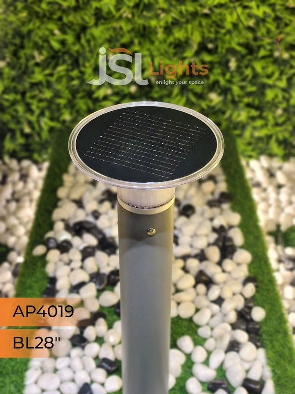 APRA APT4019 5W 28 Inches Solar Outdoor Bollard Light - Bollard Light