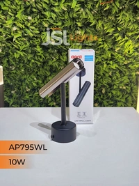 APRA AP795 10W Black PB Surface Wall Cob Focus Light - 10W, 3000K, Black PB