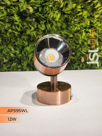 APRA AP595 12W Black RG Surface 360° Wall Cob Focus Light - 3000K, CP