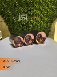 APRA AP 2023WT 18W Black RG Round Surface Cylindrical Light - 18W, 3000K, Black RG