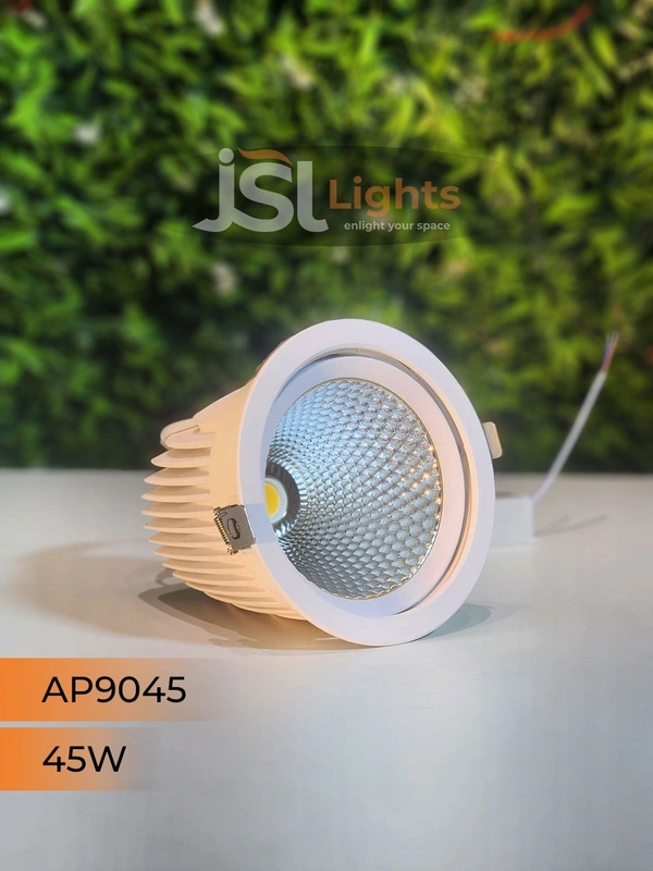 APRA 9045 45W Round Deep Recessed COB Downlight - 45W, 4000K