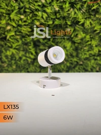 LX 135 6W LED Wall Spotlight White Body - 6W, 4000K, White
