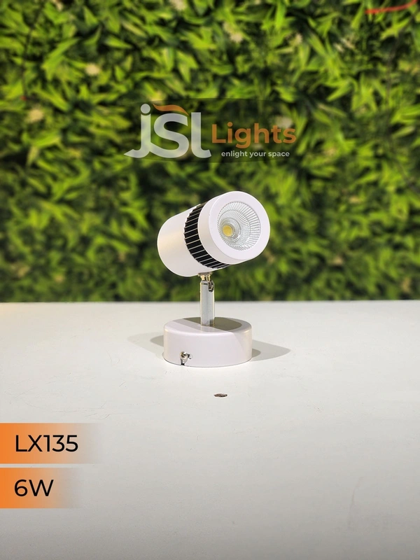LX 135 6W LED Wall Spotlight White Body - 6W, 4000K, White