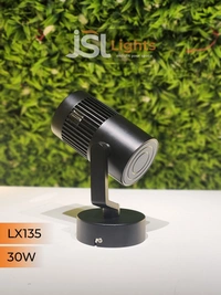 LX 135 30W LED Wall Spotlight Black Body - 30W, 4000K, Black