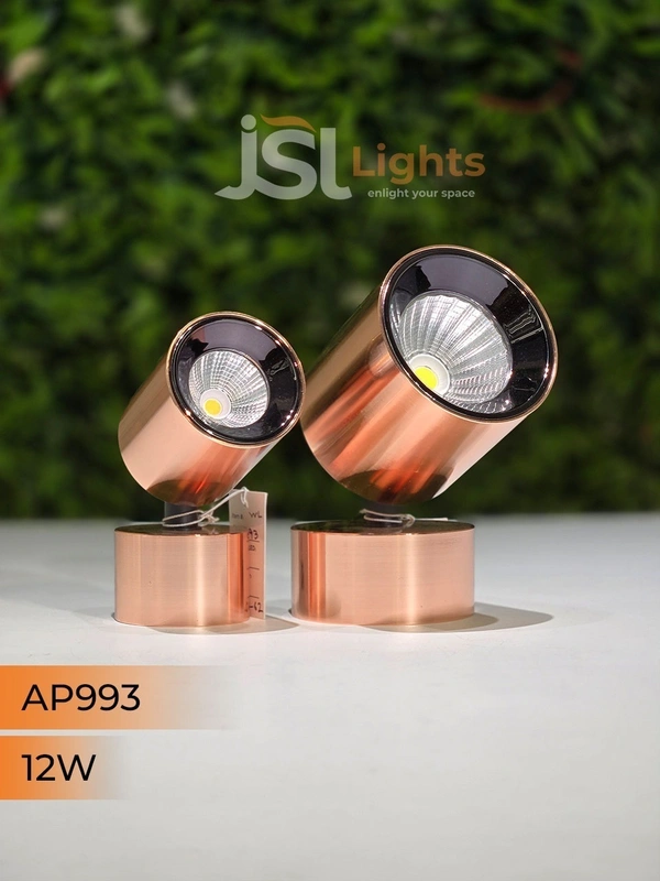 APRA Buy 993 12W LED Wall Focus Light – Rose Gold | Warm White 3000K Surface Mount - 12W, Rose Gold (RG)