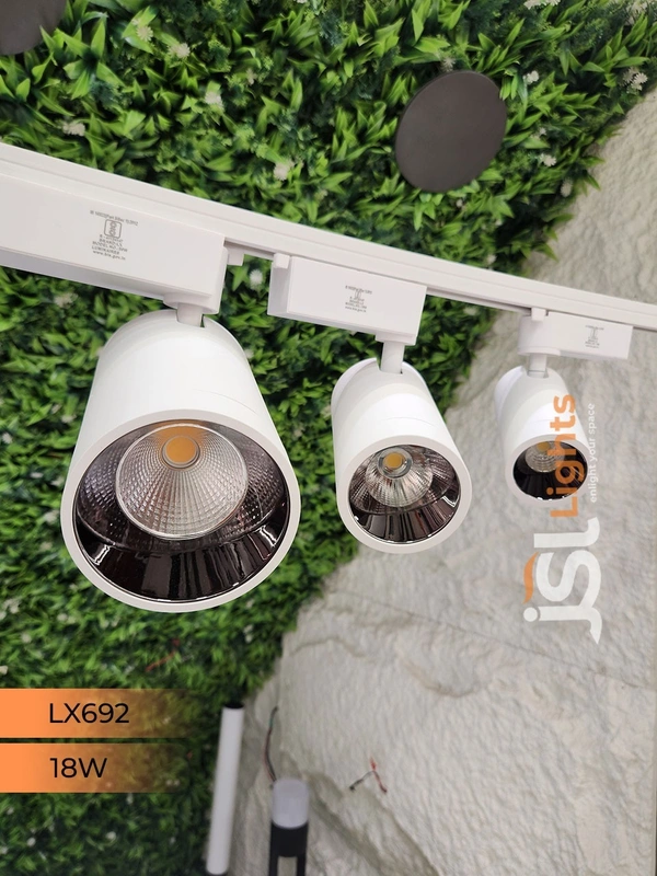 LX 692 18W LED Track Spotlight White Body - 18W, 4000K, White