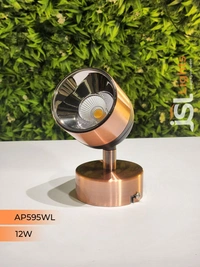 APRA AP595 12W Black RG Surface 360° Wall Cob Focus Light - 3000K, CP