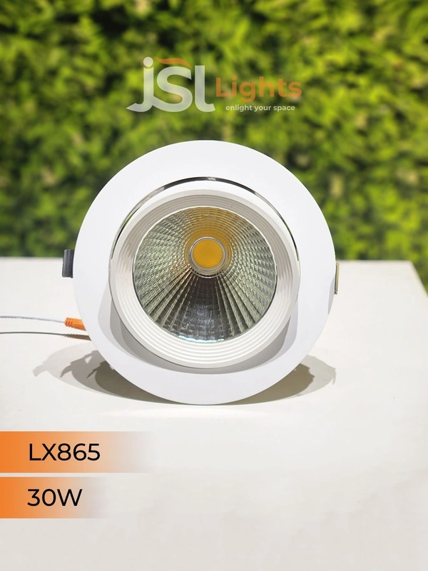 LX 865 30W Round Zoom Deep Recessed COB Downlight - 30W, 4000K