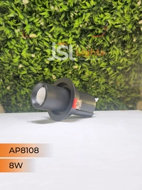 APRA 8108 8W Deep Recessed COB Pop Up Downlight - 8W, 3000K, Black