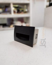 APRA AP7422 5W Square Grey Foot Light - 5W, 3000K, Black