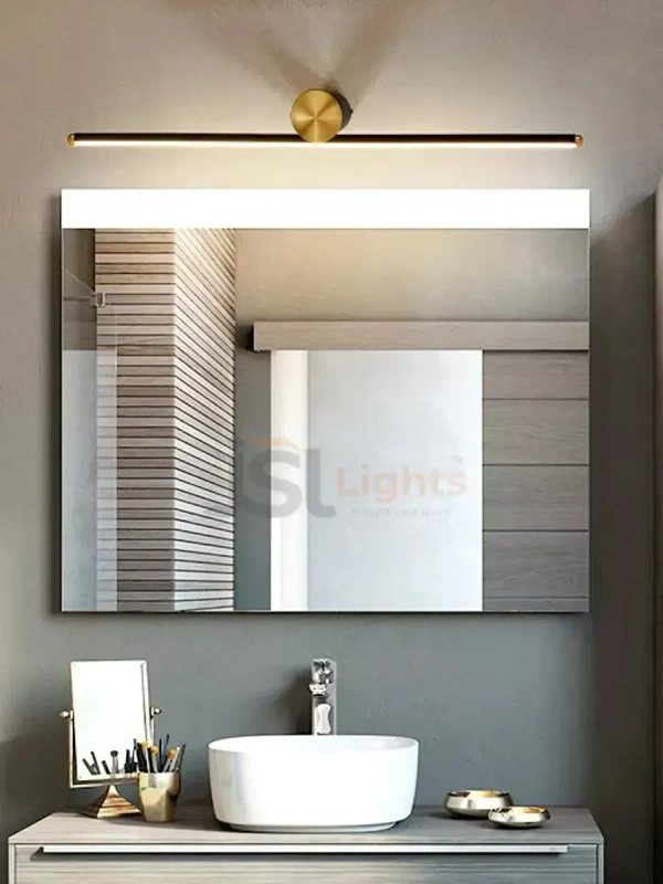 LX 775 Black GD Wall Mirror Light 3CCT - 12W, Black GD