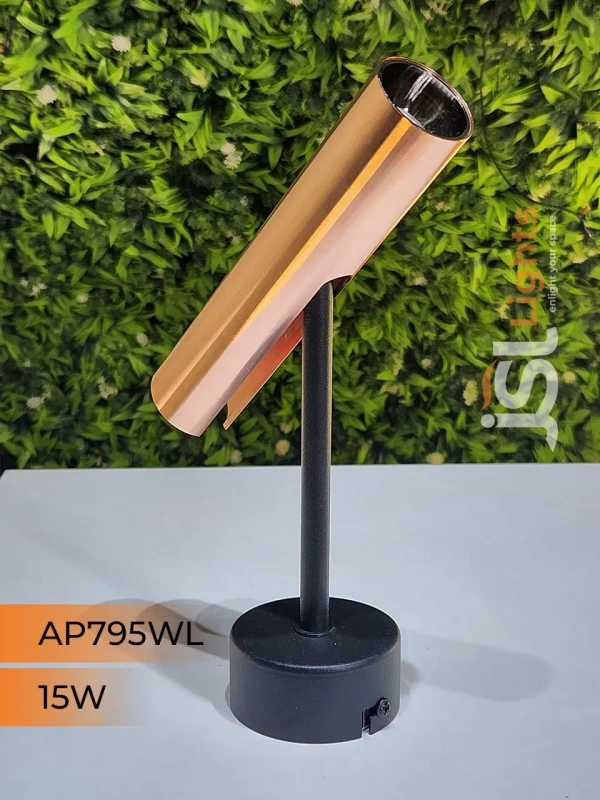 APRA AP795 10W Black RG Surface Wall Cob Focus Light - 15W, 3000K, Black RG