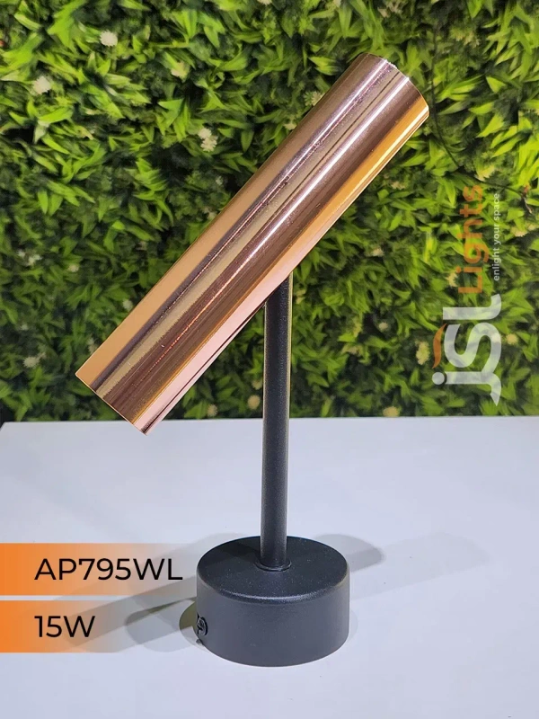 APRA AP795 10W Black RG Surface Wall Cob Focus Light - 15W, 3000K, Black RG