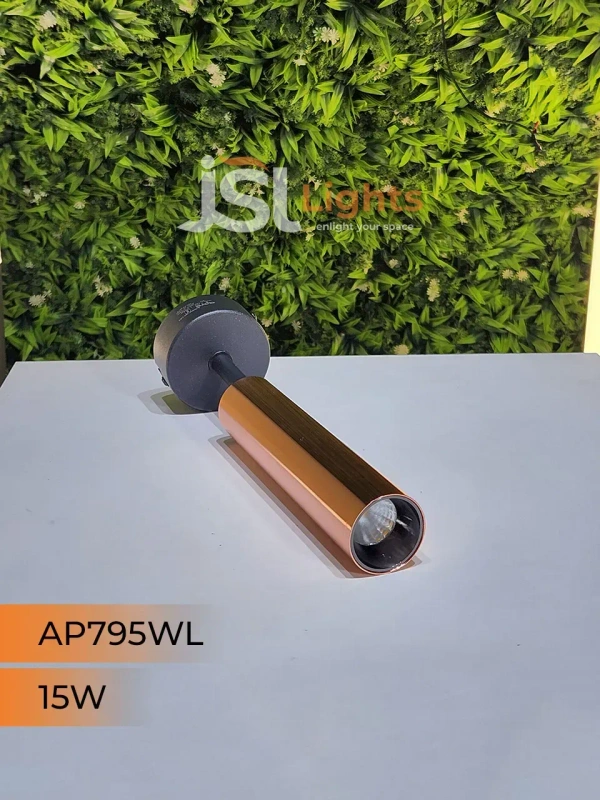 APRA AP795 10W Black RG Surface Wall Cob Focus Light - 15W, 3000K, Black RG