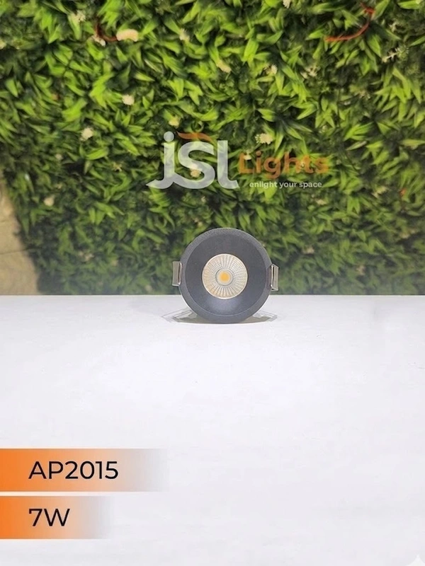 APRA AP 2015 7W Black Deep Recessed COB Downlight - 7W, 4000K, Black
