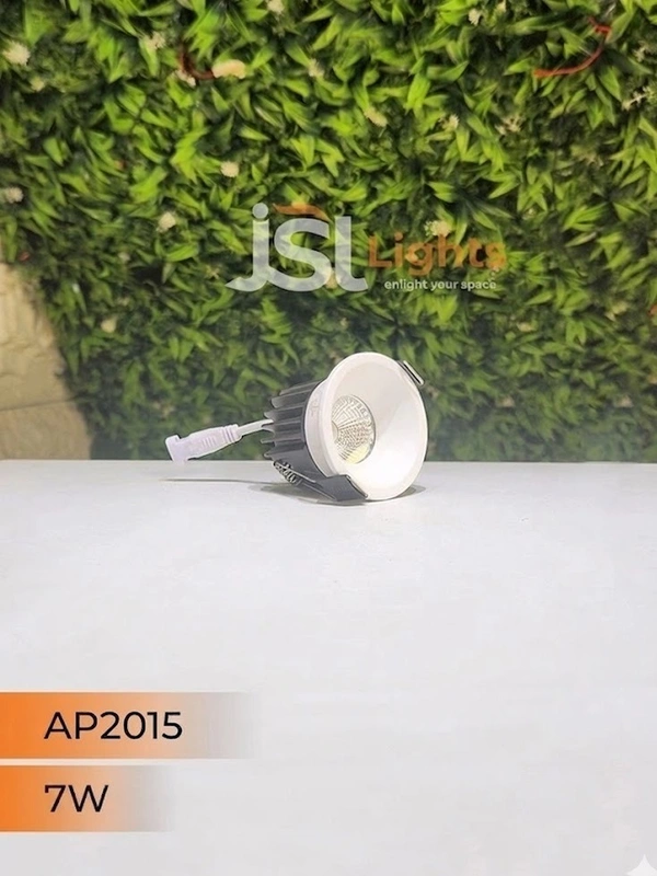 APRA AP 2015 7W White Deep Recessed COB Downlight - 7W, 3000K, White