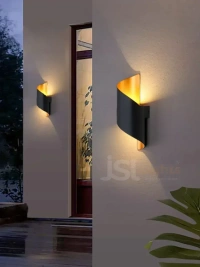 LX899 10W UP Down Black Outdoor Wall Light - 10W, WW
