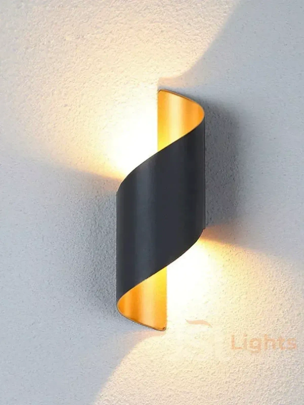 LX899 10W UP Down Black Outdoor Wall Light - 10W, WW