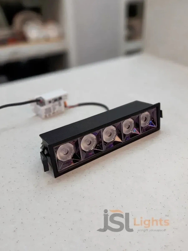 APRA AP058 20W Black Magic Linear Ceiling Downlight - 20W, 3000K