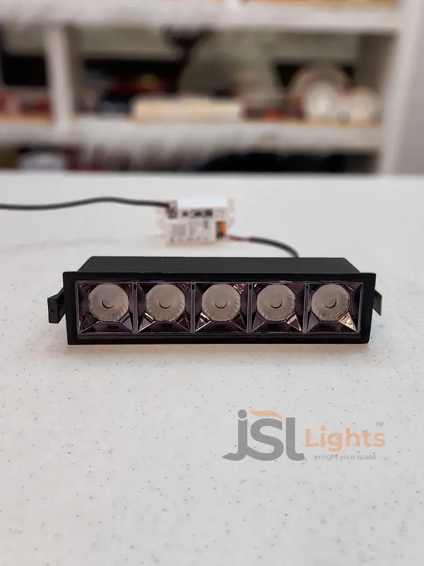 APRA AP058 20W Black Magic Linear Ceiling Downlight - 20W, 3000K