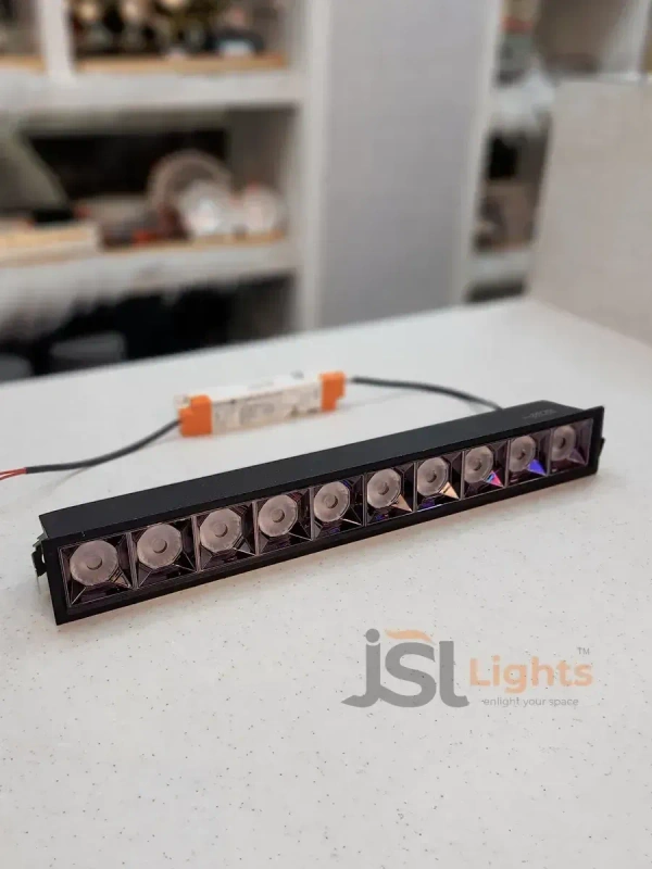 APRA AP058 40W Black Magic Linear Ceiling Downlight - 40W, 6000K