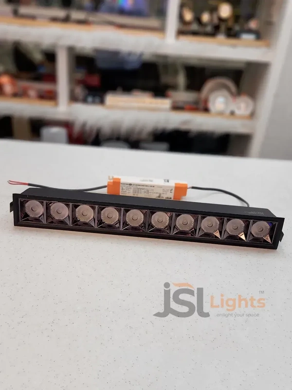 APRA AP058 40W Black Magic Linear Ceiling Downlight - 40W, 6000K