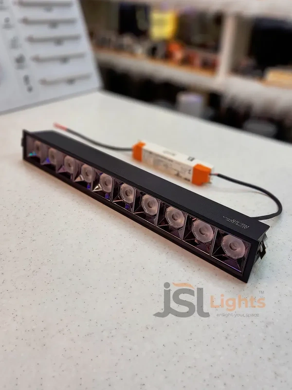 APRA AP058 40W Black Magic Linear Ceiling Downlight - 40W, 6000K