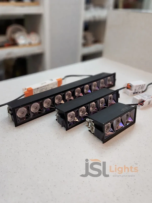 APRA AP058 40W Black Magic Linear Ceiling Downlight - 40W, 6000K