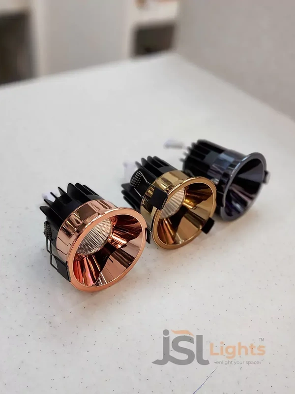 APRA AP2015A 12W Rose Gold Recessed COB Downlight - 12W, 3000K