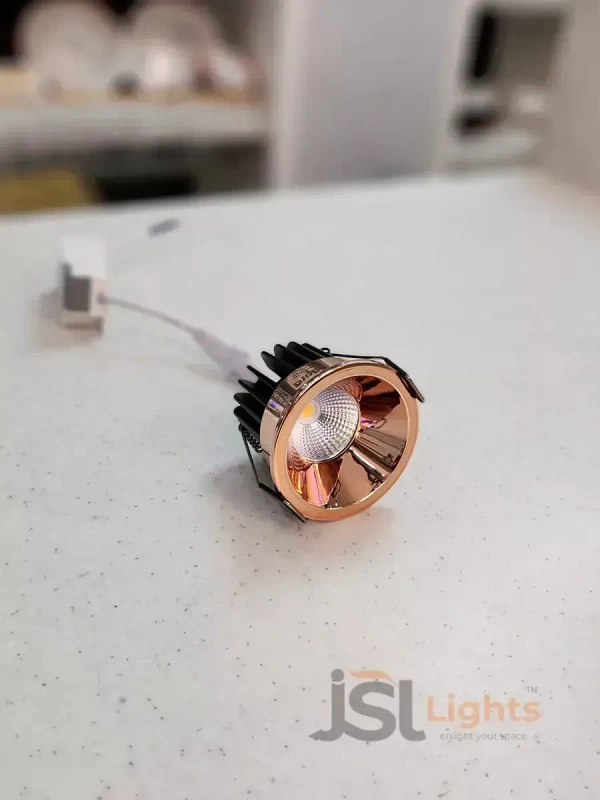 APRA AP2015A 7W Rose Gold Recessed COB Downlight - 7W, 4000K