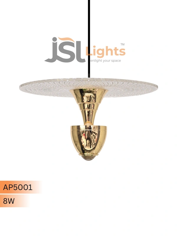 AP5001 - 8W Luxury Pendant Lights 2025 – Golden Warm White Elegance | APRA® Hanging Light - 1 pcs