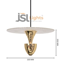 AP5001 - 8W Luxury Pendant Lights 2025 – Golden Warm White Elegance | APRA® Hanging Light - 1 pcs