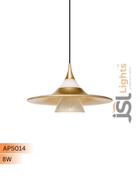 AP5014 - 8W Luxury Pendant Lights 2025 – Golden Warm White Elegance | APRA® Hanging Light - 1 pcs