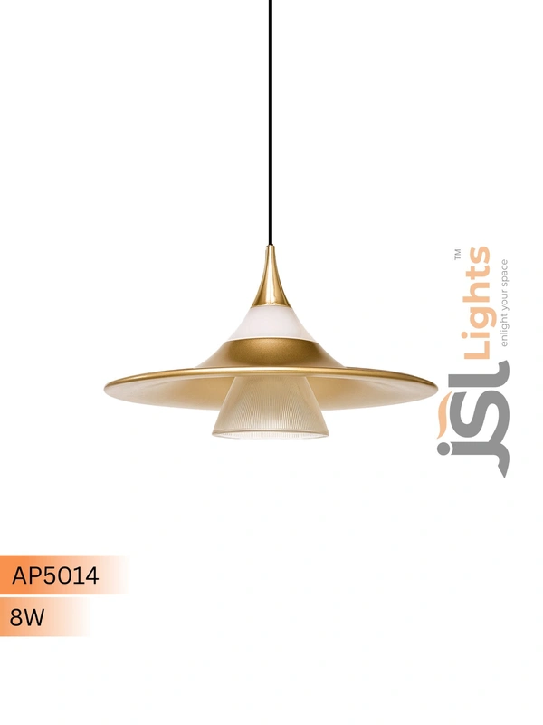 AP5014 - 8W Luxury Pendant Lights 2025 – Golden Warm White Elegance | APRA® Hanging Light - 1 pcs