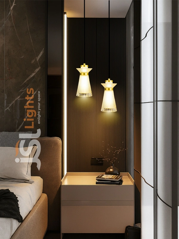 AP553 - 10W Luxury Pendant Lights 2025 – Golden Warm White Elegance | APRA® Hanging Light - 1 pcs