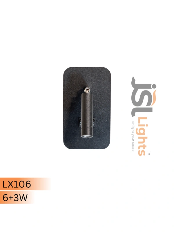 JSL 106 LED Wall Light 9W – Stylish Indoor Fixture for Bedroom, Hall, Office - 1 pcs