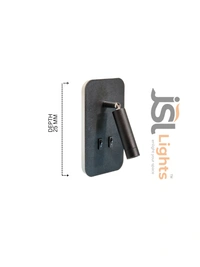 JSL 106 LED Wall Light 9W – Stylish Indoor Fixture for Bedroom, Hall, Office - 1 pcs