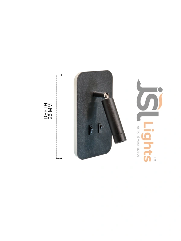 JSL 106 LED Wall Light 9W – Stylish Indoor Fixture for Bedroom, Hall, Office - 1 pcs