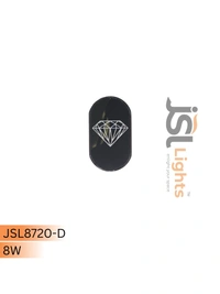 JSL 8720-D 8W Wall Light – Indoor & Outdoor Decorative IP65 LED Wall Washer for Modern Lighting - 1 pcs