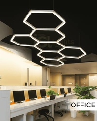 Apra Car Garage Mini Honeycomb Lamp Hexagonal Hanging Workshop LED Light Car Washing Lamp - Mini Hexagon Light, 6000K