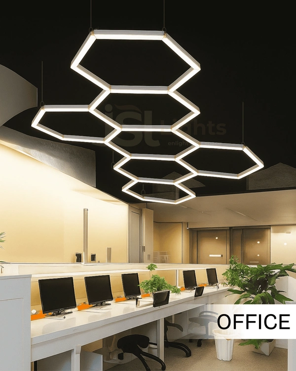 Apra Car Garage Mini Honeycomb Lamp Hexagonal Hanging Workshop LED Light Car Washing Lamp - Mini Hexagon Light, 4000K