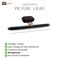 LX  LX 776 6W Black Rose Gold Mirror Light  - 6W, 3CCT, Black RG