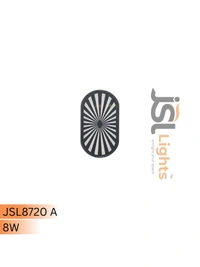 JSL 8720-A 8W Wall Light – Indoor & Outdoor Decorative IP65 LED Wall Washer for Modern Lighting - 1 pcs